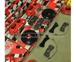 日產(chǎn)G35 G37 350Z 370Z等車型升級(jí)BREMBO GT版剎車套件 競(jìng)技版大六活塞剎車鮑魚